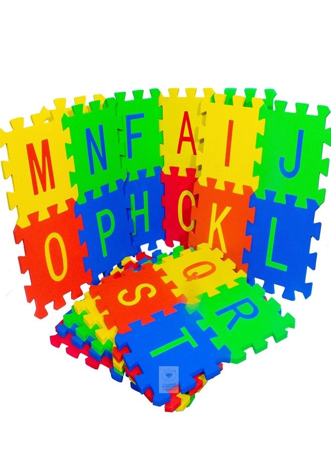 AG E-Com 36 Pieces Alphabet Floor mats for Kids, Puzzle Foam mat for Children Above 2 Years,Multi Colur (4x4) inch- Multi Color - Image 4